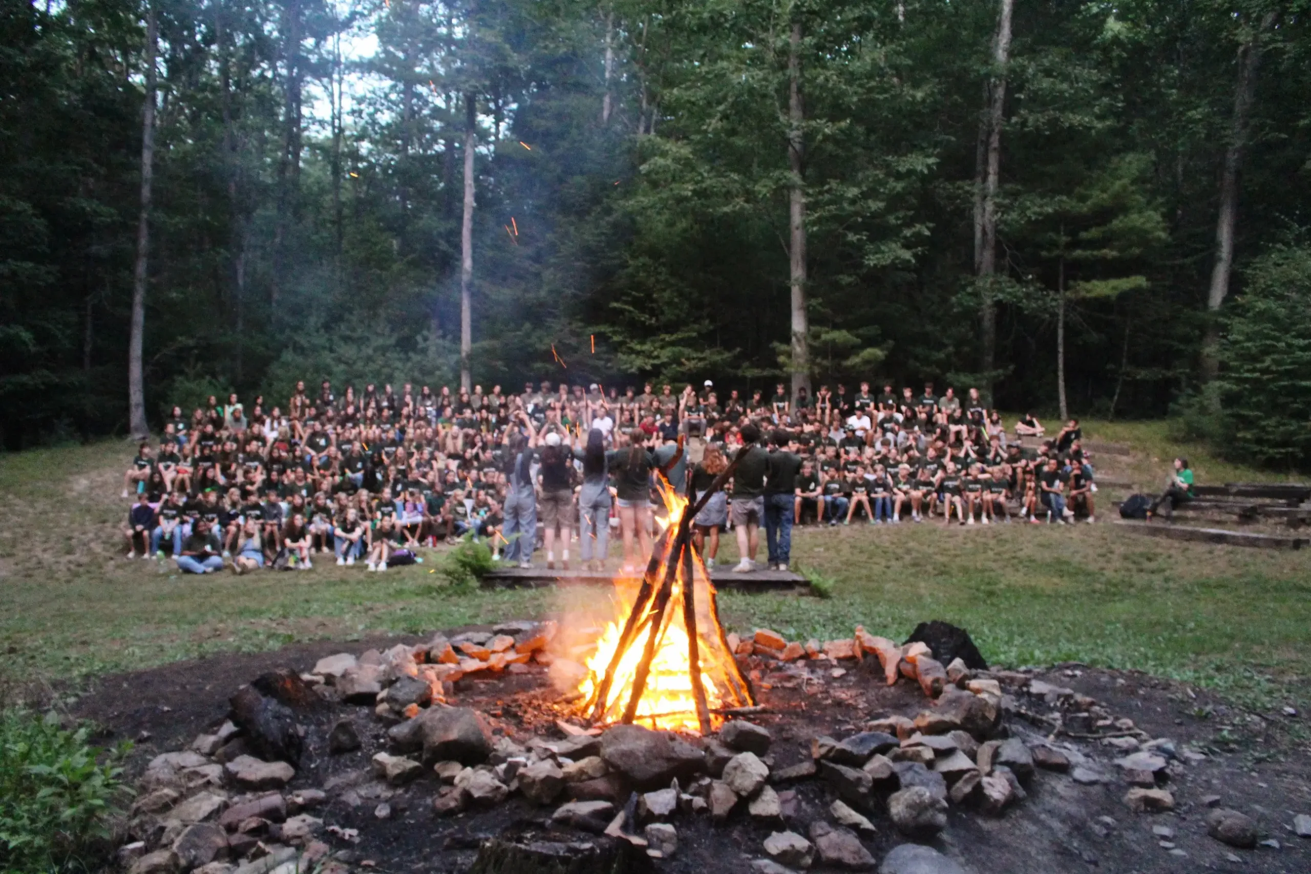 Camp Twin Creeks Camp Fire