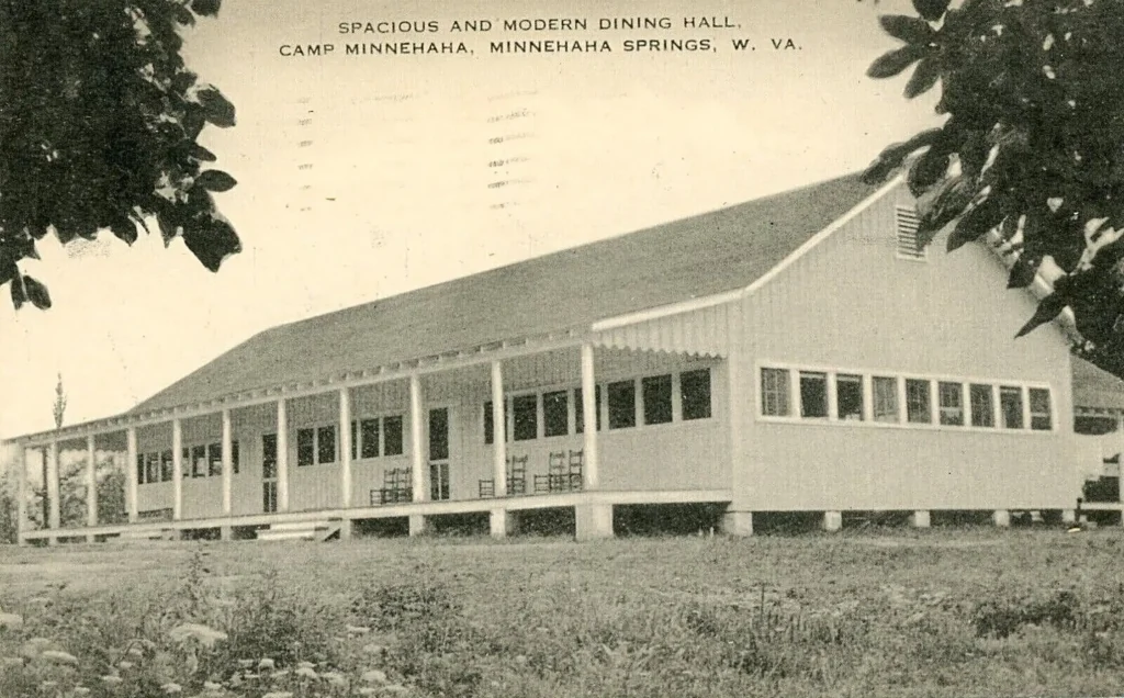 Camp Twin Creeks history: outside of cabin